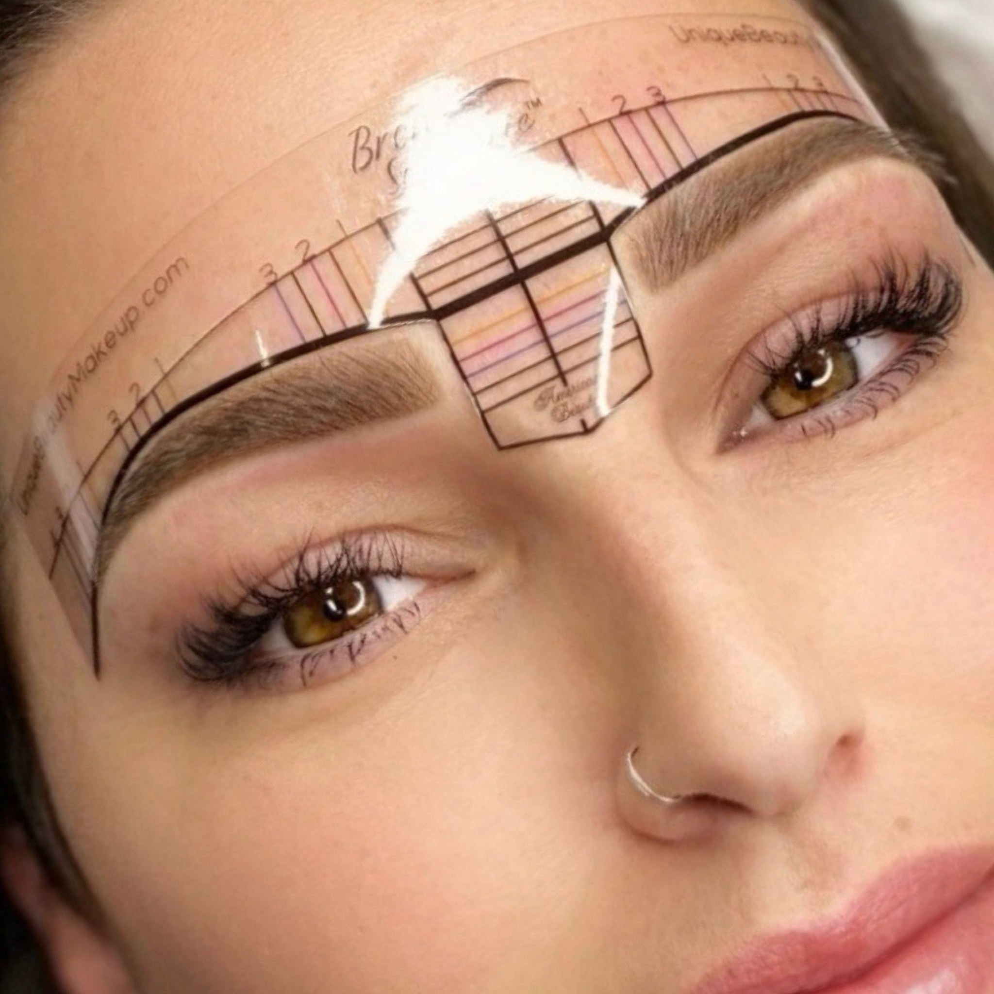 Fitted Eyebrow Symmetry Rulers – 4 Style Set for Measurement and Mapping