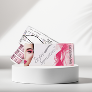 Fitted Eyebrow Symmetry Rulers – 4 Style Set for Measurement and Mapping