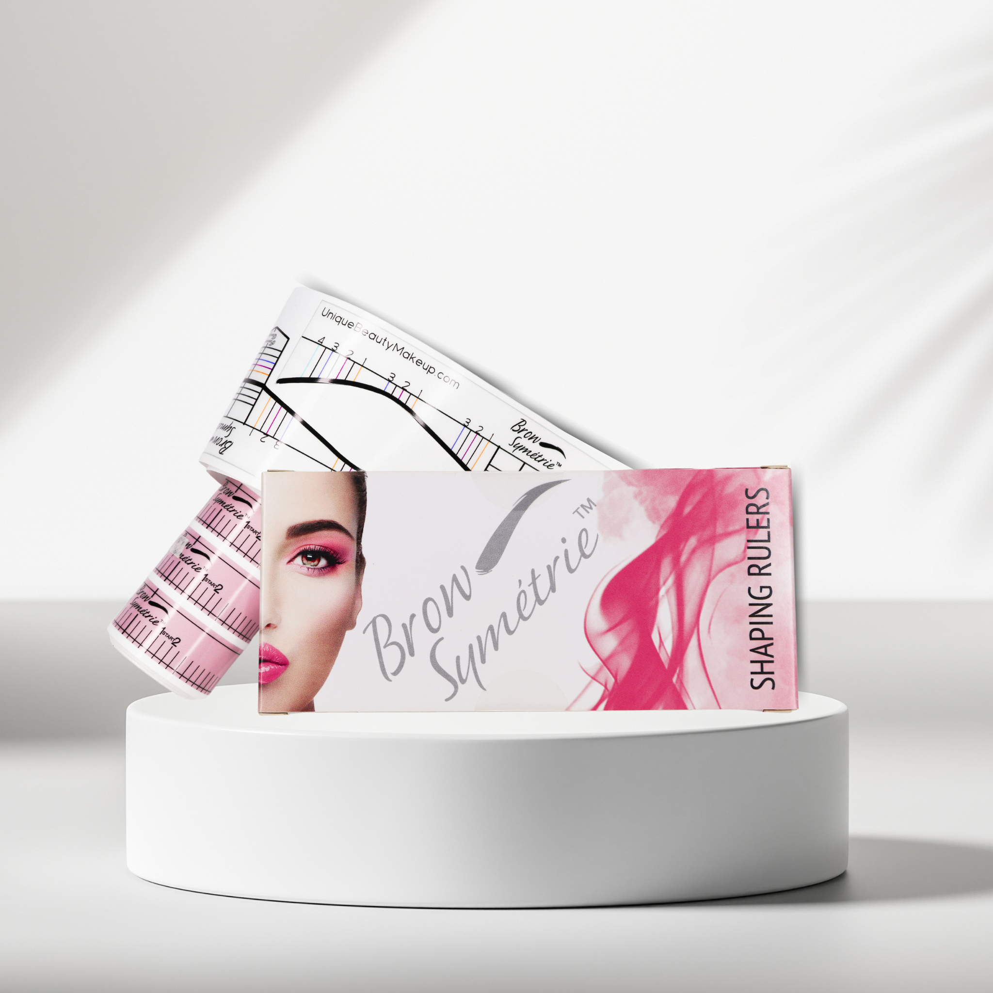 Fitted Eyebrow Symmetry Rulers – 4 Style Set for Measurement and Mapping