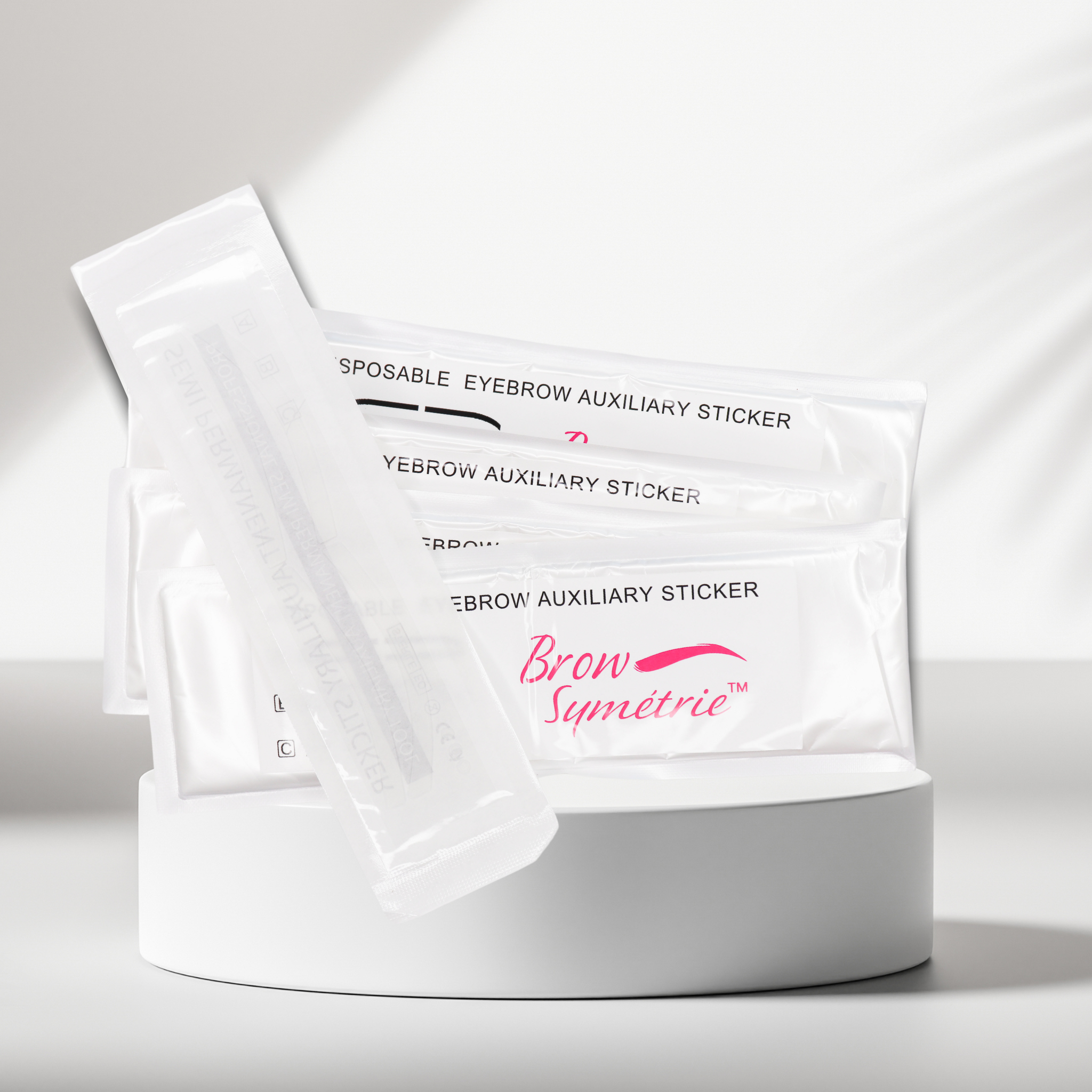 Auxiliary Stickers for Eyebrow Shaping – 3 Packs (18 Sets)